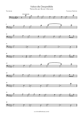 Francisco Petrônio  score for Trombone