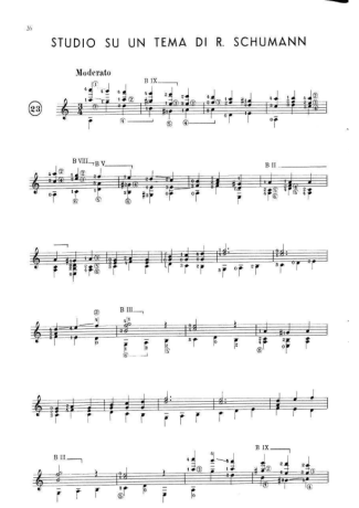Francisco Tárrega Studio Su Un Tema Di Schumann score for Acoustic Guitar
