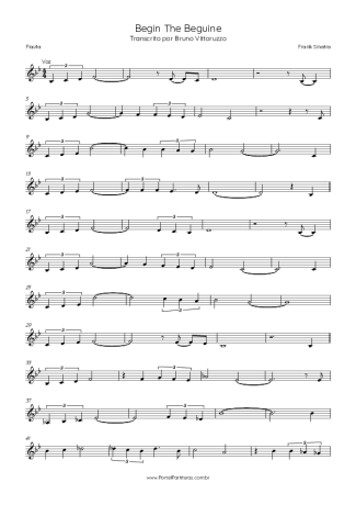Frank Sinatra  score for Flute