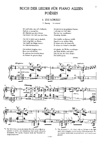 Franz Liszt  score for Piano