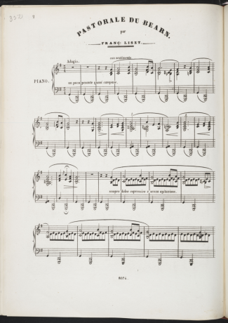 Franz Liszt Chanson Du Béarn S.236 2 score for Piano