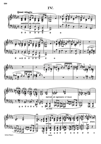 Franz Liszt  score for Piano