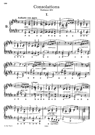 Franz Liszt  score for Piano