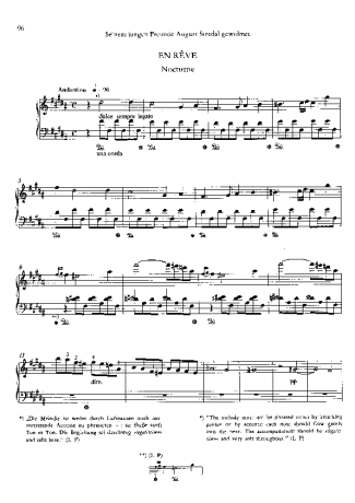 Franz Liszt En Rêve S.207 score for Piano
