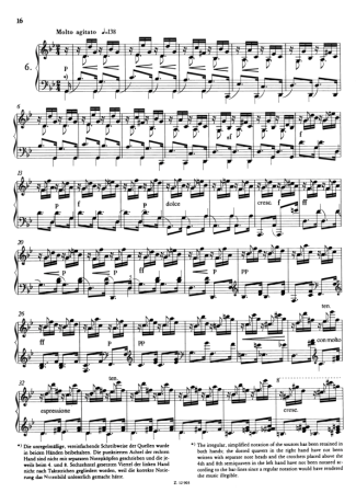 Franz Liszt Étude En Douze Exercices S.136 Nº06 score for Piano