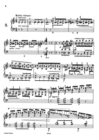 Franz Liszt Études D´exécution Transcendante S.139 (Etude 2) score for Piano