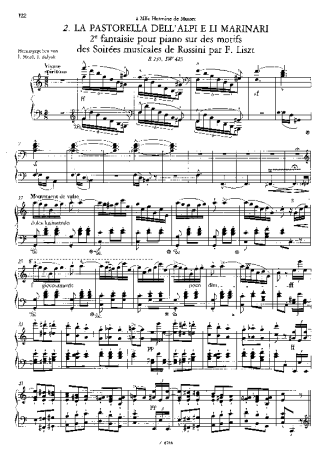 Franz Liszt Fantaisie Sur Des Motifs De Soirées Musicales S.423 score for Piano