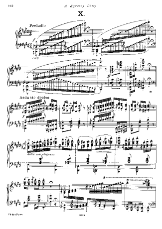 Franz Liszt Hungarian Rhapsody No.10 S.244 10 score for Piano