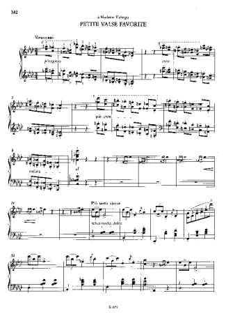Franz Liszt Petite Valse Favorite score for Piano