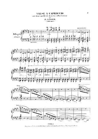 Franz Liszt  score for Piano