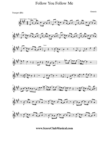 Genesis  score for Trumpet