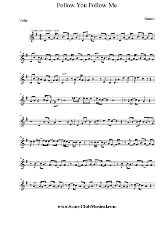 Genesis  score for Violin