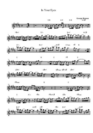 George Benson  score for Alto Saxophone