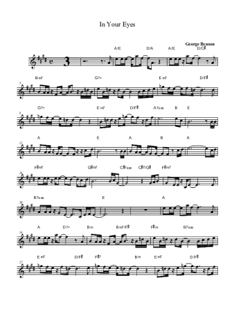 George Benson  score for Tenor Saxophone Soprano (Bb)
