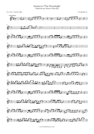 George Benson  score for Tenor Saxophone Soprano (Bb)