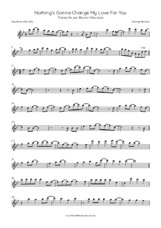 George Benson  score for Alto Saxophone