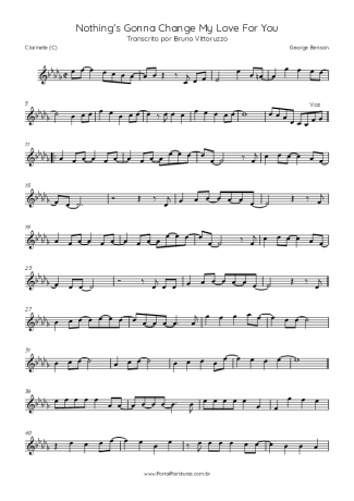 George Benson  score for Clarinet (C)