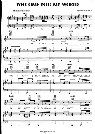 George Benson  score for Piano