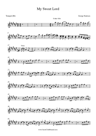 George Harrison  score for Trumpet