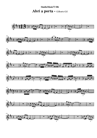 Gilberto Gil  score for Clarinet (Bb)