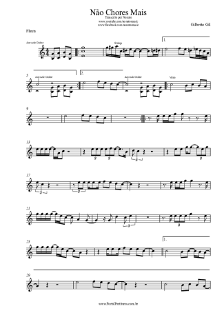 Gilberto Gil  score for Flute