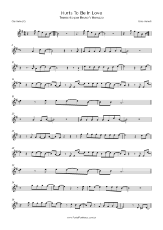 Gino Vannelli  score for Clarinet (C)
