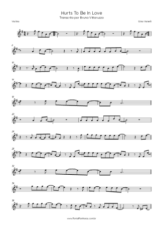 Gino Vannelli  score for Violin