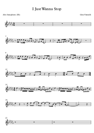Gino Vannelli  score for Alto Saxophone