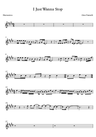 Gino Vannelli I Just Wanna Stop score for Harmonica