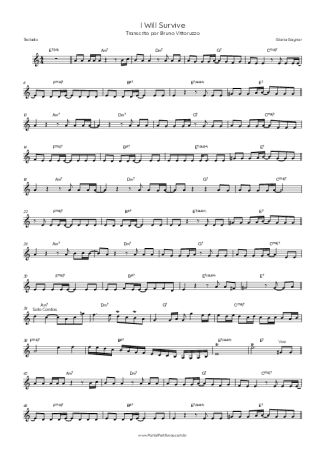 Gloria Gaynor  score for Keyboard