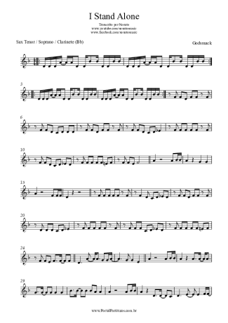 Godsmack  score for Clarinet (Bb)