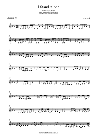 Godsmack  score for Clarinet (C)