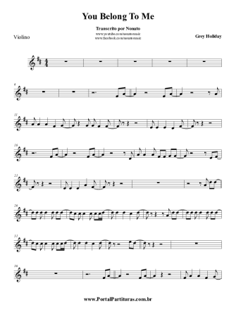 Grey Holiday   score for Violin