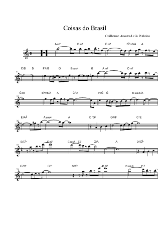 Guilherme Arantes Coisas do Brasil score for Tenor Saxophone Soprano (Bb)