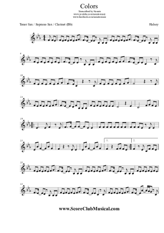 Halsey  score for Clarinet (Bb)