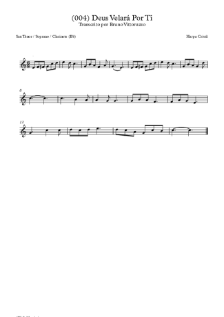 Harpa Cristã (004) Deus Velará Por Ti score for Clarinet (Bb)