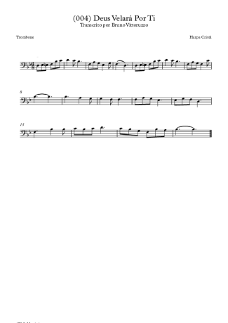 Harpa Cristã (004) Deus Velará Por Ti score for Trombone