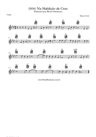 Harpa Cristã (006) Na Maldição Da Cruz score for Acoustic Guitar