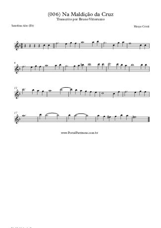Harpa Cristã (006) Na Maldição Da Cruz score for Alto Saxophone