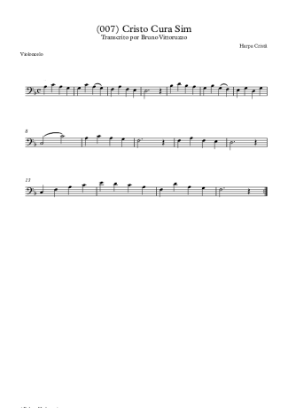 Harpa Cristã (007) Cristo Cura Sim score for Cello