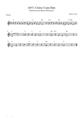 Harpa Cristã (007) Cristo Cura Sim score for Keyboard