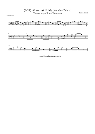 Harpa Cristã (009) Marchai Soldados De Cristo score for Trombone