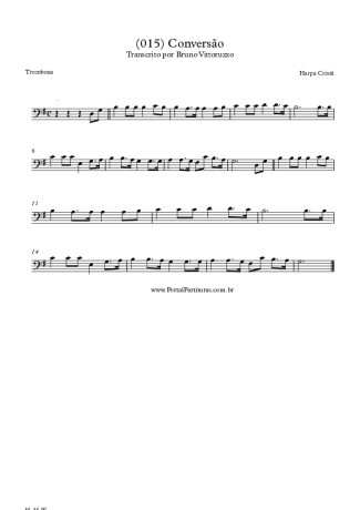 Harpa Cristã (015) Conversão score for Trombone