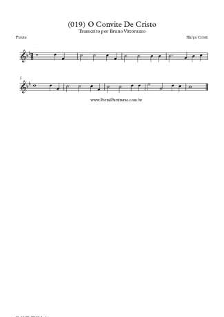 Harpa Cristã (019) O Convite De Cristo score for Flute