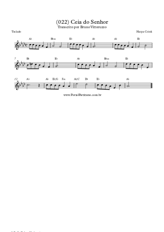 Harpa Cristã (022) Ceia Do Senhor score for Keyboard