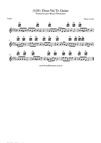 Harpa Cristã (028) Deus Vai Te Guiar score for Acoustic Guitar