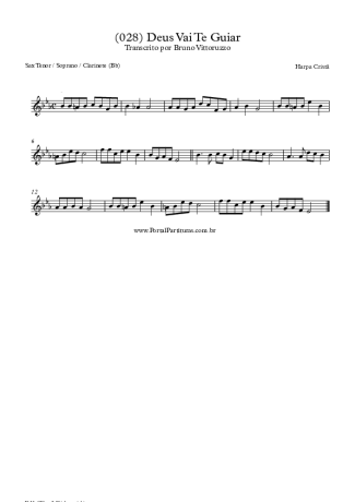 Harpa Cristã (028) Deus Vai Te Guiar score for Clarinet (Bb)