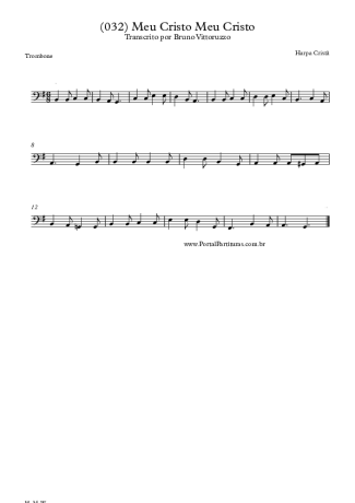 Harpa Cristã (032) Meu Cristo Meu Cristo score for Trombone