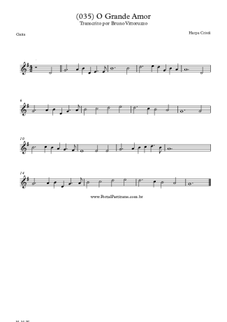Harpa Cristã (035) O Grande Amor score for Harmonica