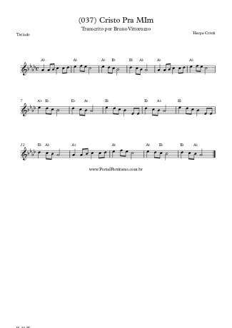 Harpa Cristã (037) Cristo Pra Mim score for Keyboard